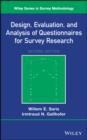 Design, Evaluation, and Analysis of Questionnaires for Survey Research - eBook
