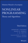 Solutions Manual to accompany Nonlinear Programming : Theory and Algorithms - eBook