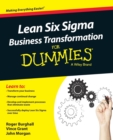 Lean Six Sigma Business Transformation For Dummies - Book