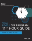 Wiley's Level I CFA Program 11th Hour Final Review Study Guide 2021 - Book