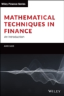 Mathematical Techniques in Finance : An Introduction - Book