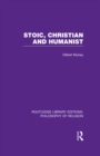 Stoic, Christian and Humanist - eBook