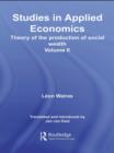 Studies in Applied Economics, Volume II - eBook