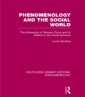 Phenomenology and the Social World : The Philosophy of Merleau-Ponty and its Relation to the Social Sciences - eBook