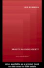 Anxiety in a 'Risk' Society - eBook