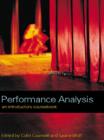 Performance Analysis : An Introductory Coursebook - eBook