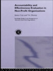 Accountability and Effectiveness Evaluation in Nonprofit Organizations - eBook