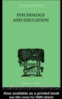Psychology And Education - eBook