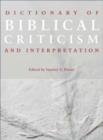 Dictionary of Biblical Criticism and Interpretation - eBook