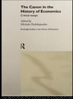 The Canon in the History of Economics : Critical Essays - eBook
