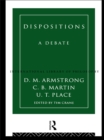 Dispositions : A Debate - eBook