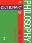 Dictionary of Philosophy - eBook
