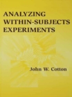Analyzing Within-subjects Experiments - eBook