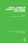 Small Firms in Urban and Rural Locations - eBook