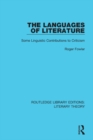 The Languages of Literature : Some Linguistic Contributions to Criticism - eBook