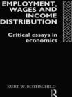 Employment, Wages and Income Distribution : Critical essays in Economics - eBook