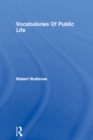 Vocabularies Of Public Life - eBook