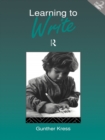 Learning to Write - eBook