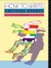 How to Write Critical Essays - eBook