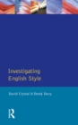 Investigating English Style - eBook