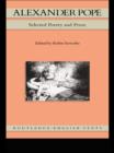 Alexander Pope : Selected Poetry and Prose - eBook