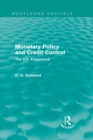 Monetary Policy and Credit Control (Routledge Revivals) : The UK Experience - eBook