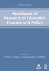 Handbook of Research in Education Finance and Policy - eBook