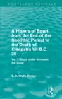 A History of Egypt from the End of the Neolithic Period to the Death of Cleopatra VII B.C. 30 (Routledge Revivals) : Vol. V: Egypt under Rameses the Great - eBook