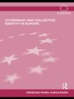 Citizenship and Collective Identity in Europe - eBook