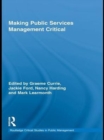 Making Public Services Management Critical - eBook