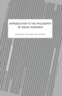 An Introduction To The Philosophy Of Social Research - eBook