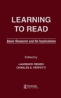 Learning To Read : Basic Research and Its Implications - eBook