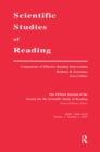 Components of Effective Reading Intervention : A Special Issue of scientific Studies of Reading - eBook