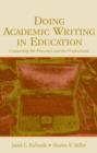 Doing Academic Writing in Education : Connecting the Personal and the Professional - eBook