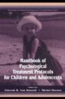 Handbook of Psychological Treatment Protocols for Children and Adolescents - eBook