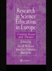 Research in science education in Europe - eBook