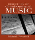 Directory of Choral-Orchestral Music - eBook