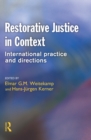 Restorative Justice in Context - eBook