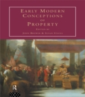 Early Modern Conceptions of Property - eBook