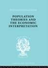 Population Theories and their Economic Interpretation - eBook
