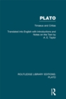 Plato: Timaeus and Critias (RLE: Plato) - eBook