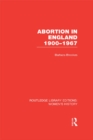 Abortion in England 1900-1967 - eBook