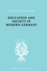 Education & Society in Modern Germany - eBook