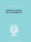 From School to University : A Study with Special Reference to University Entrance - eBook