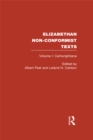 Elizabethan Non-Conformist Texts - eBook