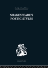 Shakespeare's Poetic Styles : Verse into Drama - eBook
