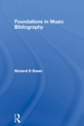 Foundations in Music Bibliography - eBook