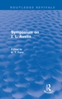 Symposium on J. L. Austin (Routledge Revivals) - eBook