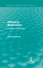 Historical Materialism (Routledge Revivals) : A System of Sociology - eBook