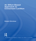 An Effort Based Approach to Consonant Lenition - eBook